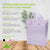 10x5x13 Medium Frosted Lilac Purple Plastic Bags with Handles