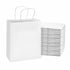 8x4x10 Small White Paper Bags with Handles