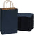 6x3x9 Extra Small Navy Blue Paper Bags with Handles