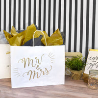 16x6x12 Large White Paper Bags with Handles Bulk Carton
