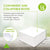 15 Pack 12x12x6 White Magnetic Boxes Bulk Carton