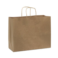 16x6x12 Large Brown Paper Bags with Handles Bulk Carton