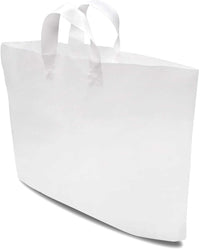 19.5x4x15 Solid White Plastic Bags with Handles