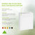 10x6.75x12 White Paper Takeout Bags with Handles