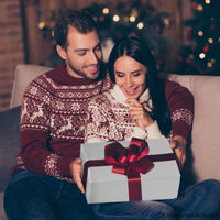 15 Pack 14x14x6 White Magnetic Boxes Bulk Carton