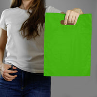 Prime Line Packaging 9" Asstd Color Plastic Die Cut Bag 1.25MM