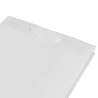 300 16x6x12 Large White Paper Bags with Ribbon Handles