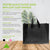 16x6x12 Large Frosted Black Plastic Bags with Handles Bulk Carton