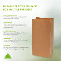 500 Pack 4 LB SOS Paper Snack Bags Bulk Carton