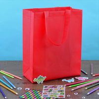 10x5x13 Medium Red Heat Sealed Reusable Fabric Bags