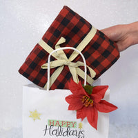10x6.75x12 White Paper Takeout Bags with Handles