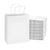 10x6.75x12 White Paper Takeout Bags with Handles