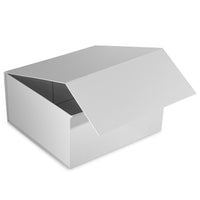15 Pack 10x10x5 White Magnetic Boxes Bulk Carton