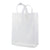 250 Pack 10x5x13 Medium Frosted White Plastic Bags with Handles Bulk Carton