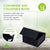 15 Pack 10x10x5 Black Magnetic Boxes Bulk Carton