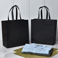 200 Pack 14.5x6.6x14 Black Heat Sealed Reusable Fabric Bags Bulk Carton