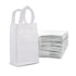9x8x10 Small Frosted White Plastic Bags with Handles