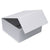 15 Pack 8x8x4 White Magnetic Boxes Bulk Carton