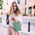 6x3x9 Extra Small Green Paper Bags with Handles