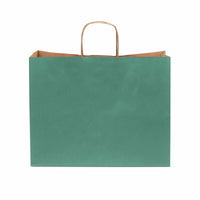16x6x12 Large Green Paper Bags with Handles