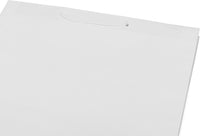 25 16x6x12 Large White Paper Bags with Ribbon Handles