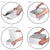 15 Pack 10x10x5 White Magnetic Boxes Bulk Carton