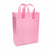 10x5x13 Medium Frosted Pink Plastic Bags with Handles