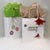 10x6.75x12 White Paper Takeout Bags with Handles