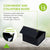 Prime Line Packaging Mini Black Magnetic Gift Boxes with Collapsible Lid for Small Business, Holiday, Birthdays, Weddings, Storage, Bulk, 6x6x3, 15 Pack