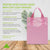 8x4x10 Small Frosted Pink Plastic Bags with Handles