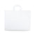 16x6x12 Large Frosted White Plastic Bags with Handles Bulk Carton