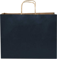 16x6x12 Navy Blue Paper Bags with Handles