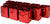 Metallic Red Gift Bags with Handles