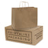 16x6x12 Large Brown Paper Bags with Handles Bulk Carton