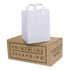 12x10x16 Solid White Plastic Bags with Handles