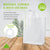 250 Pack 10x5x13 Medium Frosted White Plastic Bags with Handles Bulk Carton