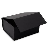 15 Pack 8x8x4 Black Magnetic Boxes Bulk Carton
