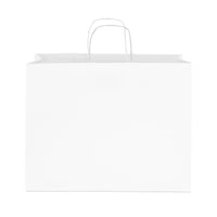 16x6x12 Large White Paper Bags with Handles Bulk Carton