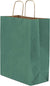 10x5x13 Medium Green Paper Bags with Handles