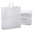 16x6x19 Large Frosted White Plastic Bags with Handles