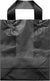 8x4x10 Small Frosted Black Plastic Bags with Handles