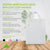 250 Pack 10x5x13 Medium Frosted White Plastic Bags with Handles Bulk Carton