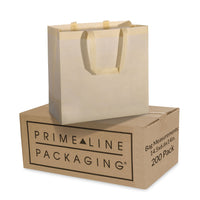 200 Pack 14.5x6.6x14 Beige Heat Sealed Reusable Fabric Bags Bulk Carton