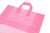 200 Pack 16x6x12 Large Frosted Pink Plastic Bags with Handles Bulk Carton