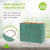 16x6x12 Large Green Paper Bags with Handles