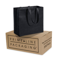 200 Pack 14.5x6.6x14 Black Heat Sealed Reusable Fabric Bags Bulk Carton