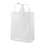 10x5x13 Medium Frosted White Plastic Bags with Handles