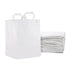 250 Pack 12x10x16 Frosted White Takeout Bags with Handles Bulk Carton