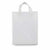 10x5x13 Medium Frosted White Plastic Bags with Handles