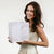 14x10x14.75 Solid White Plastic Bags with Clip Loop Handles